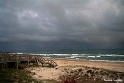 Rainbow Over Beach