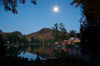 Moonrise Over Lake Golden